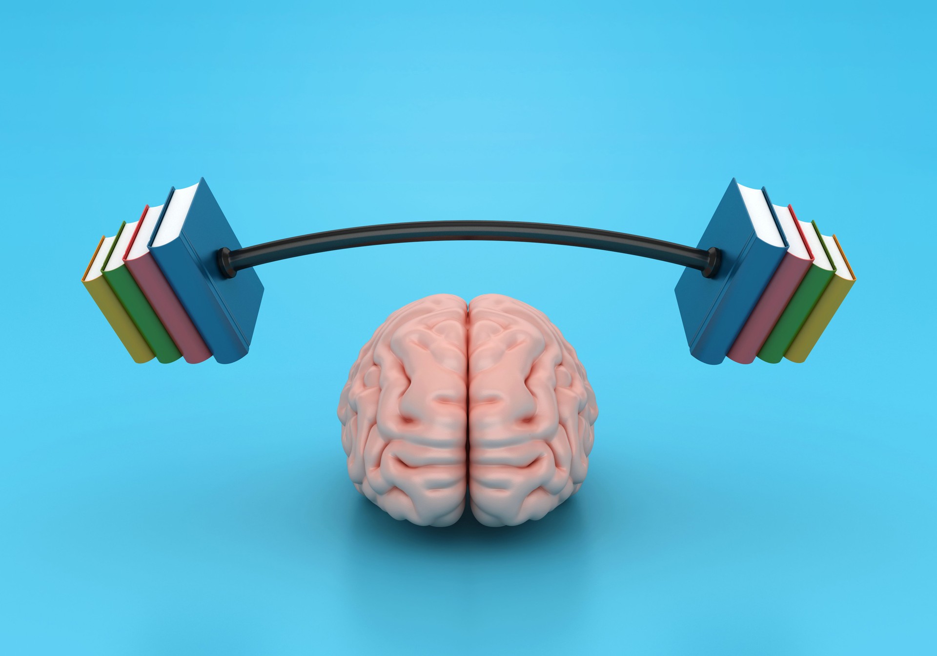 Barbell of Books with Brain